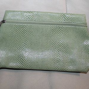 Green Alligator Look Make Up Cosmetic Bag